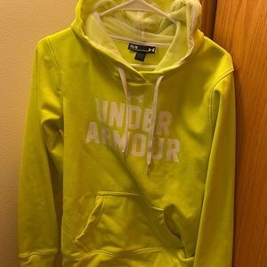 Highlighter yellow under armor hoodie